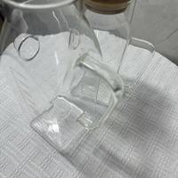 Bocal en verre de stockage d'huile de noix de coco créatif populaire avec bouteille d'huile à couvercle hermétique pour huile d'olive, miel