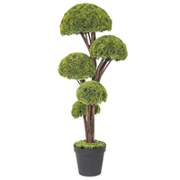 PZ-3-206 PE 120cm Fournitures de jardin Topiaire en herbe synthétique, Arbre végétal artificiel en pot, Décoration pour ferme et bureau