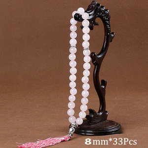 Pendentif à pampilles en perles d'agates noires en pierre naturelle, 33 perles de prière, Tasbih islamique musulman, chapelet Allah, bijoux de méditation pour hommes et femmes - Product Image 3