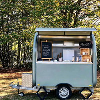 Carrito de Comida Móvil para Exteriores, Remolque de Papas Fritas, Cocina para Planta Procesadora de Vegetales, para Venta de Alimentos