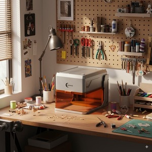 เครื่องแกะสลักเลเซอร์ A1 Pro Mini 10W สีน้ำเงิน เกรดอุตสาหกรรม สำหรับไม้อัด ไม้ อะคริลิก หนัง ผลิตแบบแบทช์ - Product Image 3