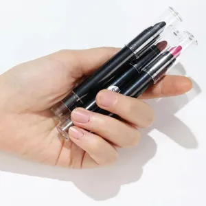 قلم برونزي مكياج متعدد الوظائف مخصص من صانعي القطع الأصلية قلم تمييز دائري لفترات طويلة يُستخدم على الوجه مقاوم للماء قلم أحمر خدود تمييز للوجه