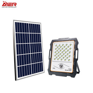 Iluminación exterior ahorro de energía impermeable Ip67 60W 100W 200W 300W 500W 800W jardín Led Luz de inundación Solar con Panel Solar - Product Image 1