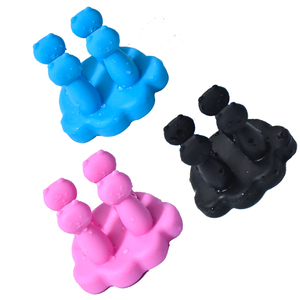 ONEQUAN 4 pièces, crochet mural multifonctionnel en silicone imperméable, adhésif, pour accrocher les clés, les brosses à dents, les serviettes, pour la <span class=keywords><strong>douche</strong></span>, la cuisine, le bureau - Product Image 5