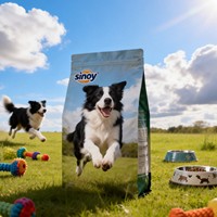 Sacs d'emballage personnalisés refermables à fond plat pour aliments pour animaux et chewing-gums, imprimés en héliogravure de qualité alimentaire, scellés sur 8 côtés