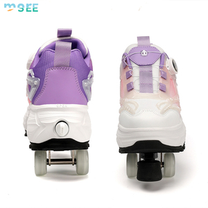 Patins à roulettes déformables 2-en-1 SeeMore avec roues amovibles et double rangée de roues invisibles - Product Image 3