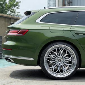 Viaol Nouveau 2 pièces 16 pouces/18 pouces/20 pouces jantes en alliage à plat profond poli brossé 5x114.3 5x120 4x100 5x108 6x139.7 pour A6 C7 <span class=keywords><strong>C8</strong></span> - Product Image 5