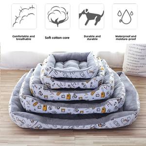 Оптовая продажа, пушистая квадратная кровать для кошек, мягкая и толстая зимняя теплая кровать для кошек и собак - Product Image 6