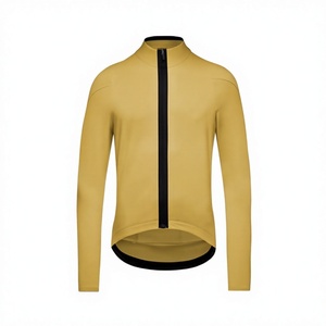 Maillot de Ciclismo de Manga Larga para Hombre, Transpirable, de Secado Rápido, Ajustado, 100% Poliéster, con Serigrafía - Product Image 1