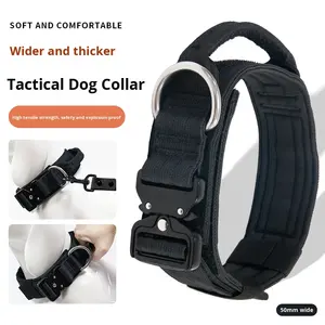 Maßgefertigtes Taktisches Hundehalsband für Outdoor-Training Verstellbar Explosionsgeschützt Weich und Bequem Polyester 50 Breite Modisch - Product Image 4