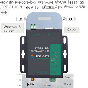 Módem Celular Serial Inalámbrico Externo LTE CAT 1 4G GSM RS232 RS485 MQTT <span class=keywords><strong>SMS</strong></span> USR-G771-E para Europa con Ranura para Tarjeta SIM en Stock - Product Image 2