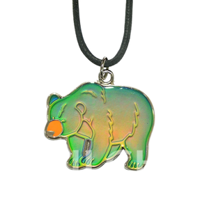 Collier enfant mignon et tendance en alliage de zinc avec pendentif ours et cordon en coton de 18 pouces - Cadeau - Product Image 1