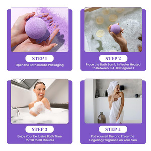 Juego de regalo de baño de lujo OEM al por mayor, baño de lavanda hecho a mano para bomba, burbujas naturales veganas orgánicas, baño de lujo personalizado Fizzies - Product Image 5