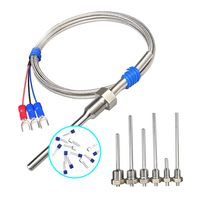 Sonde de température étanche PT100 PT1000 PT 100 à visser, thermocouple IP68 Classe A, RTD 3 ou 4 fils, précision 1°C
