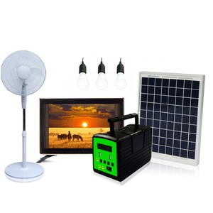 Kit de energía Solar portátil, sistema doméstico de 20 o 30W, con Radio FM integrada, para ver TV <span class=keywords><strong>y</strong></span> ventilador de CC - Product Image 1