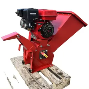 High Efficiency 4 KW Gasoline Truck Mounted Wood Chipper Cutting Machine For Hot Sale