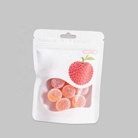 Pochette debout mate personnalisée en feuille d'aluminium à l'intérieur avec zip-lock pour le stockage des aliments de vente chaude