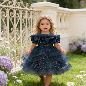 <span class=keywords><strong>Robe</strong></span> de fête d'anniversaire pour enfants MQATZ, 2 ans, sans manches, col rond, longueur genoux, volants, paillettes, <span class=keywords><strong>robe</strong></span> de princesse - Product Image 5