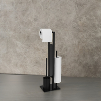 Support de rouleau de papier toilette moderne en métal sur pied pour salon, hôtel, hôpital, salle de bain, toilettes