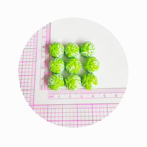 Amuleto de resina de repollo verde 3D, modelos vegetales de simulación para casa de muñecas, juguetes de cocina, fabricación de llaveros creativos - Product Image 4