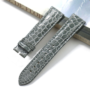 Correa de <span class=keywords><strong>Reloj</strong></span> de Cuero Genuino de Cocodrilo Americano con Patrón Redondo - Correa de <span class=keywords><strong>Reloj</strong></span> de Cuero Personalizable para <span class=keywords><strong>Reloj</strong></span> <span class=keywords><strong>Inteligente</strong></span> - Product Image 3