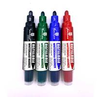 Marqueurs pour tableau blanc HB HB-B1110, grand format, à base d'huile, rechargeables, pour le bureau et l'école, avec emballage en boîte de couleur
