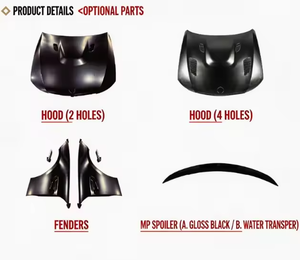Kit de pare-chocs Auron pour BMW Série 3 E90, comprenant calandre, feux antibrouillard, jupes latérales, installation par vis, amélioration 2005-2008, ensemble complet - Product Image 2