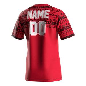 T-shirt de sport personnalisé à col en V pour hommes avec logo personnalisé, maillots de ligue des Warriors, maillots de rugby pour enfants - Product Image 2