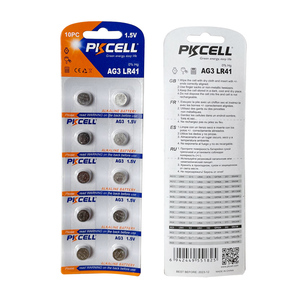 PKCELL 1.5V Nút Pin Tế Bào Sp41 392a Ag3 Alkaline Nút Pin Tế Bào LR41 Cho Đồng Hồ - Product Image 6