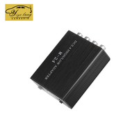 Convertisseur de haut-parleur audio de voiture de haut-parleur de niveau haut à bas avec combinaison de croisements de matériaux en aluminium de sortie de classe AB à 4 canaux