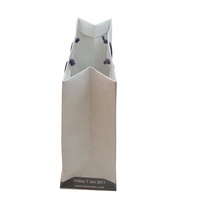 Sac fourre-tout en papier kraft personnalisé avec logo imprimé, idéal pour l'emballage de vêtements, chaussures et cadeaux, vente en gros, avec poignée