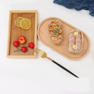 Solid wood tableware, wooden plates, beech wood oval <b>trays</b>, mini solid wood <b>dinner</b> plates, children's beech wood <b>dinner</b> plates, - Product Image 3