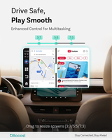 Boîte AI Ottocast CarPlay sans fil Android 13 4+64 Go Mémoire extensible Bluetooth Adaptation universelle pour voiture
