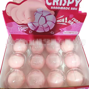 Ensemble de jouets anti-stress en forme de boule croustillante faits à la main, 12 balles colorées pour soulager le stress, pour enfants de 2 à 4 ans, en plastique, unisexe - Product Image 2