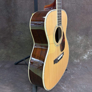 OM42 Hoogwaardige <span class=keywords><strong>40</strong></span> <span class=keywords><strong>inch</strong></span> handgemaakte akoestische gitaar van massief sparrenhout en ebbenhout/rosenhout voor professionele optredens - Product Image 6