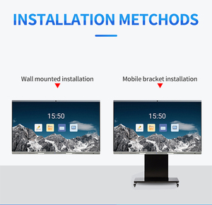 Pantalla Interactiva Plana de 75-110 Pulgadas, 4K UHD, 20 Puntos Táctiles, Sistema Dual Android y Alto Brillo de 400nits para Oficina Corporativa - Product Image 4