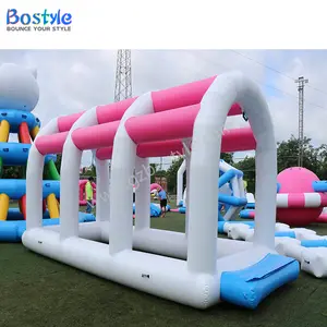 Bostyle Inflatable Floating Park Water Game Swing Tunnel Customized Size