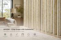 Tissu de rideau jacquard décoratif 257GSM, doux, effet nacré, 2,8m pour l'intérieur de la chambre, 8009 #