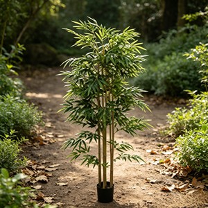 Tiges de bambou artificielles résistantes aux UV en gros – Plante en soie artificielle pour la décoration de la maison, du bureau et du jardin - Product Image 5