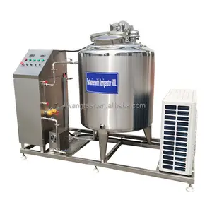 Top Quality 100/200/300/500L Pasteurizer Tank With Refrigerator Line Small Milk Pasteurization Machine