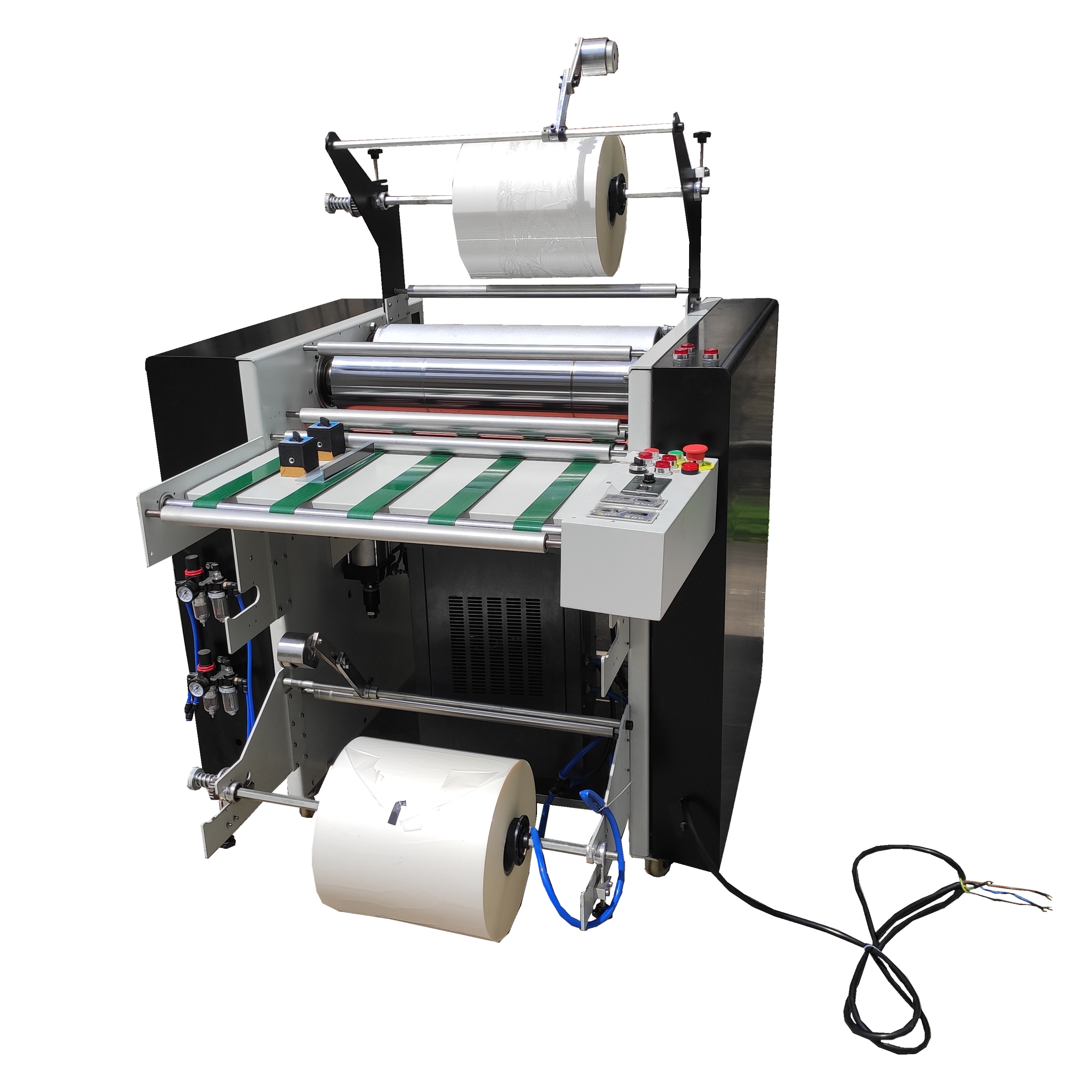 Двухсторонняя машина для горячего ламинирования с мелким песком, пленочный ламинатор bopp с уникальным Текстурным роликом