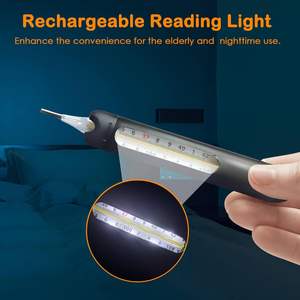 <span class=keywords><strong>Thermomètre</strong></span> à aiguille en verre pour la fièvre axillaire pour adultes avec étui anti-chute, lumière de lecture rechargeable, réinitialisation en 3 secondes - Product Image 5