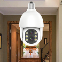 Nouvelle caméra de sécurité sans fil Wifi IR Vision nocturne détection de mouvement ampoule moniteur caméra de vidéosurveillance pour un usage domestique
