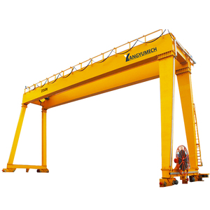 رافعات متحركة مطاطية على الطراز الأوروبي 40 طن (<span class=keywords><strong>RTG</strong></span>) لكفاءة مناولة البضائع رافعة جسرية مزدوجة العارضة - Product Image 3