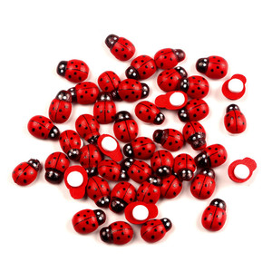 Commercio all'ingrosso Coccinella di Legno Forme di Legno Coccinella Adesivi <span class=keywords><strong>per</strong></span> la Decorazione - Product Image 2