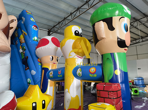 สวนสนุกเป่าลมขนาดใหญ่สำหรับเด็กในบ้านสำหรับกระโดดได้ตัวละครการ์ตูนมาริโอ - Product Image 6