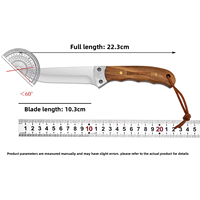 Offre Spéciale : Ensemble de Couteaux de Camping Compact en Bois pour Fruits et Légumes, Mini Couteau Portable Multi-Usages