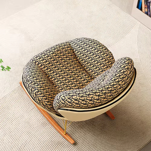 Chaise longue à bascule de style nordique moderne, luxueuse, écologique et antique pour salon, chambre à coucher, meubles de maison - Product Image 3