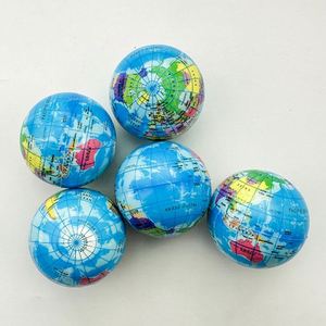 Custom Logo Manufacturer Children's Sports Toy Pinball <b>Model</b> Pressure Ball PU <b>Foam</b> Sponge Elastic Stress Relief Globe 6.3cm - Product Image 1