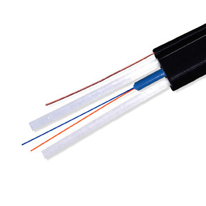 FTTH sợi để các nhà sợi quang thả cáp 1Km 4 lõi OM4 Duplex đa chế độ phẳng FTTH sợi cáp quang - Product Image 2